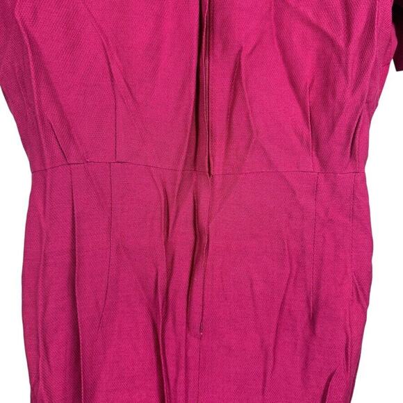 Smartee Togs Vintage Cherry Red Short Sleeve 1960s Sheath Short Sleeve Dress 12 - Picture 12 of 15